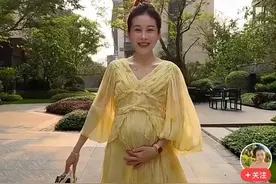 27岁希姐三胎5个月，大方晒出整容前照片 …惊讶 差别好大图片