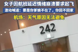 女子因机场飞机延误，不能准时回家，导致她情绪失控嘶吼工作人员图片