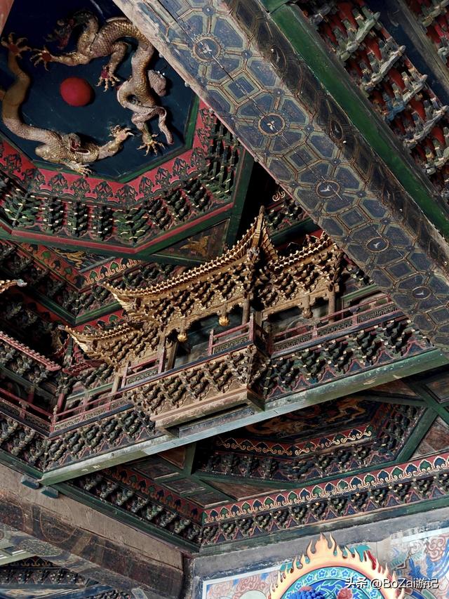 应县藏着国保级冷门，金代天宫藻井，梁思成盛赞绝无仅有