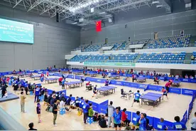 2025年浙江省"建行·钟声杯"乒乓球比赛暨高校“校长杯”乒乓球个人赛在浙江水利水电学院南浔校区顺利举办图片