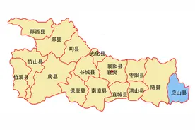 建国后湖北省襄阳、十堰、随州、神农架地区行政区划变迁图片