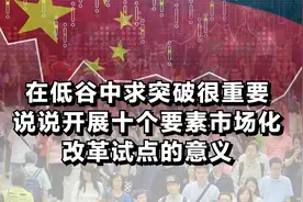 在低谷中求突破很重要，说说开展十个要素市场化改革试点的意义图片