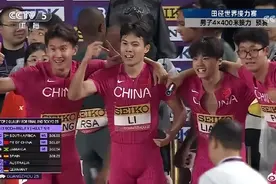 冲进世锦赛、刷新全国纪录 中国男子4×400米接力队：“我们瘦小，但最拼搏”图片