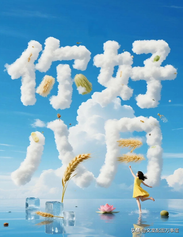 独家！八月你好文案图请查收，适合朋友圈发的八月专属美好句子