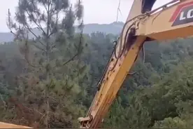 广西灵山建风电项目挖山致自来水流泥浆、山体裂缝？官方通报：系强降雨导致图片