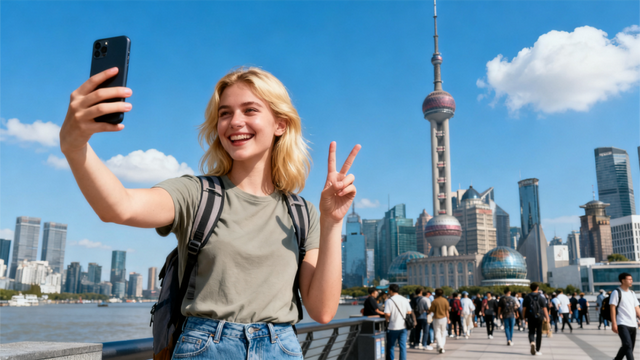 中美游客的时空错位：一个带着怀旧滤镜来，一个带着未来眼镜走