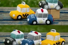 钩针编织一波小男孩最爱的汽车、飞机、坦克吧图片