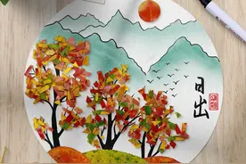 树叶贴画100张赶紧收藏图片