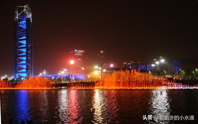 北京奥林匹克公园音乐喷泉：水舞光影的视觉盛宴