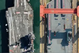 小鹰级航母有多大？与福建舰放一起比才明白，为何说地位已被取代图片