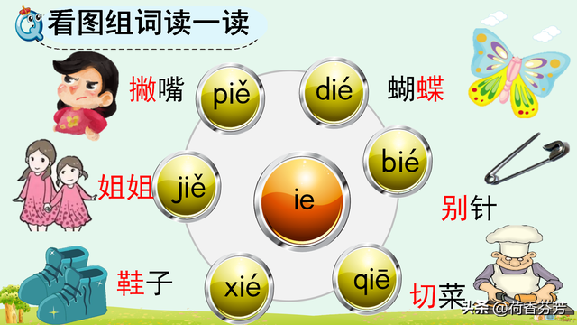 汉语拼音ie、üe、er图文讲解