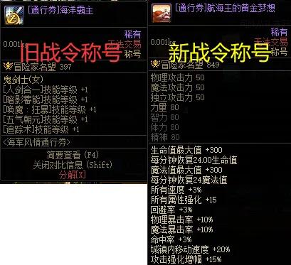DNF:新战令史诗级加强!“3件套”全部提升,全职业绝版时装一览