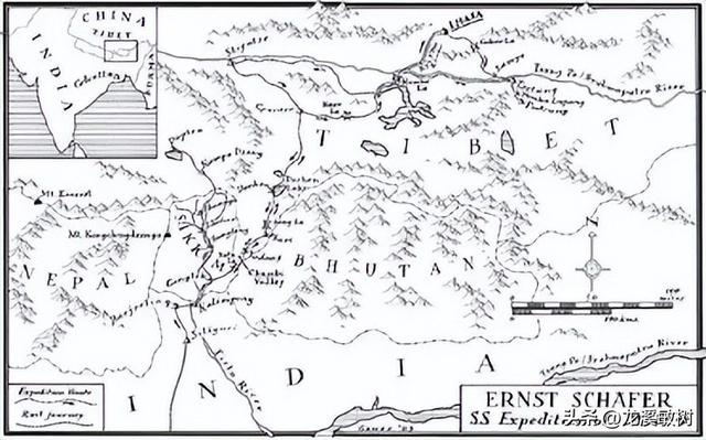 探险家塞弗尔率领探险队在车仁家族的帮助下，进入西藏进行考察