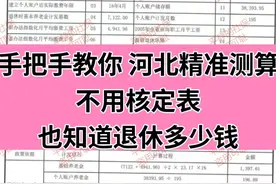 河北养老金测算，用实例教你，很精准！图片