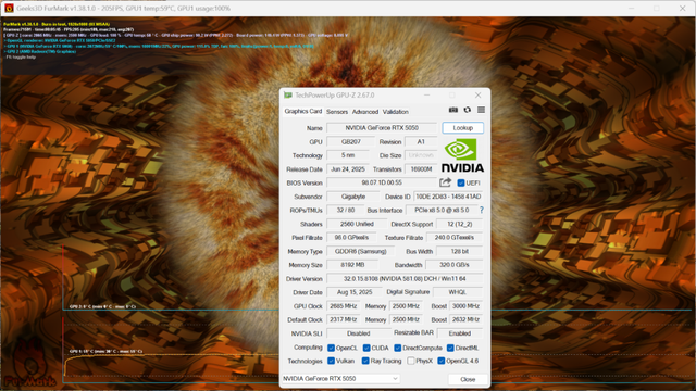 支持DLSS 4的“真甜”卡新成员——技嘉GeForce RTX 5050 GAMING OC魔鹰8GB