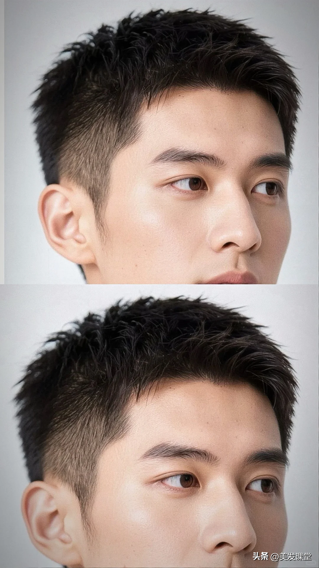 男生选对发型太重要了，剪个短发清爽又精神，出门不费时间打理