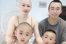 越南女孩零彩礼嫁山东厨师，丈夫患癌不离不弃，剃光头陪丈夫抗癌图片