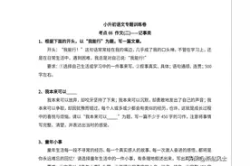 2024＊小升初语文专题＊考点66作文（二）——记事类图片