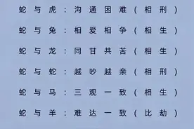 十二生肖蛇婚配表图片