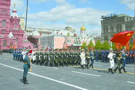 本报记者直击莫斯科红场阅兵图片