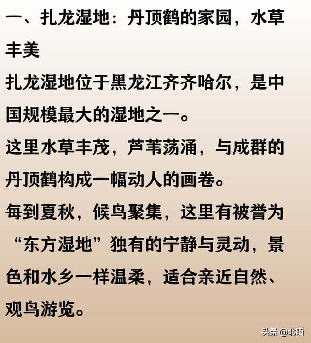 中国最美的十大湿地公园，风景堪比江南水乡。