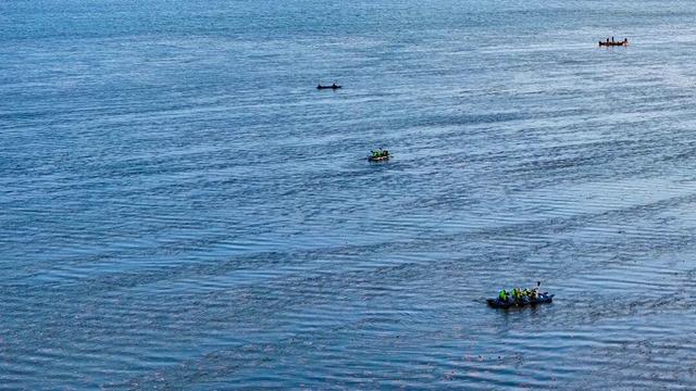 博斯腾湖上的孤独