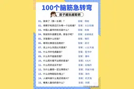 100个脑筋急转弯！没事跟孩子玩起来！图片