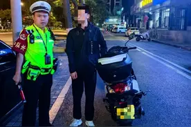 【文明交通】太原：高考日当晚，两名摩托车骑手酒驾被查图片