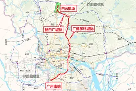 逆天，广州正在白云机场与广州南站之间修建4条直达轨道图片
