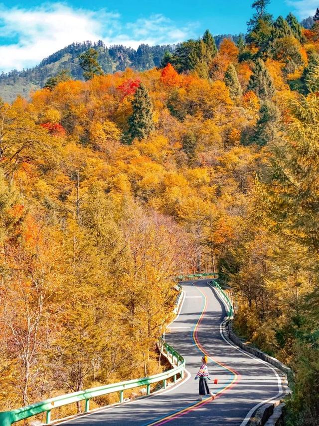 喇叭河五彩斑斓的秋天，就这样闯闯闯入视野！