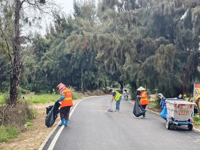 洁净护山海 劳动美濠江｜濠江全力护航滨海旅游路假期出行