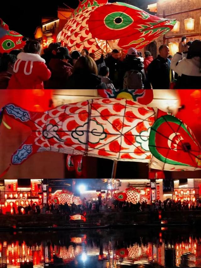 呈坎的鱼灯游过马头墙，把辛弃疾词里的夜景照进现实~