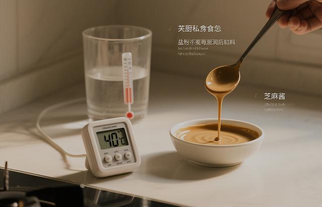 调芝麻酱，放水和放油都不对？30年大厨教你一招，香浓顺滑不涩口