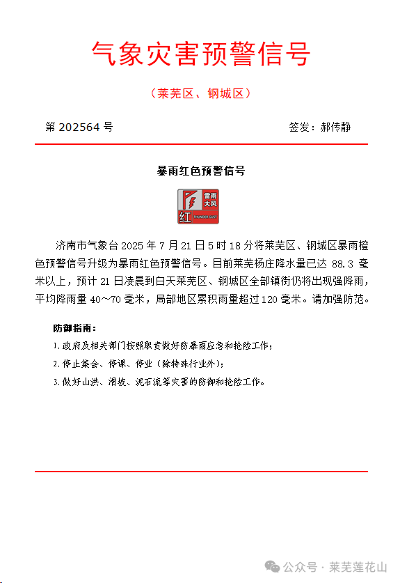 重要通知！暴雨突袭，济南这一景区今起紧急闭园！