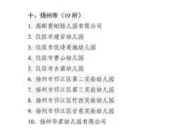 扬州+10！省优质幼儿园名单出炉，看看有没有你家门口的幼儿园图片