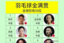 羽毛球全满贯，全球仅有10位！都是中国人！图片