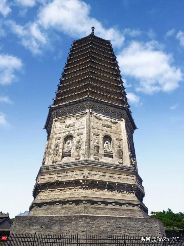 辽塔塔刹战火毁，参照辽工复原铁刹，锦州古城标历史
