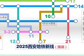 西安地铁7号线如果调整，重点在南北两段，中间已基本定型图片