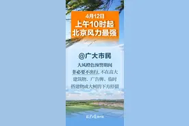 大风刮倒288棵树，砸中19车！北京进入风力最强时段，直观感受大风→图片