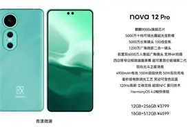 华为Nova12 Pro曝光了，麒麟9000s+鸿蒙4.0，挑战极致性价比图片