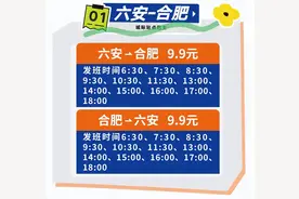 六安⇋合肥，新增8个临时班次！图片