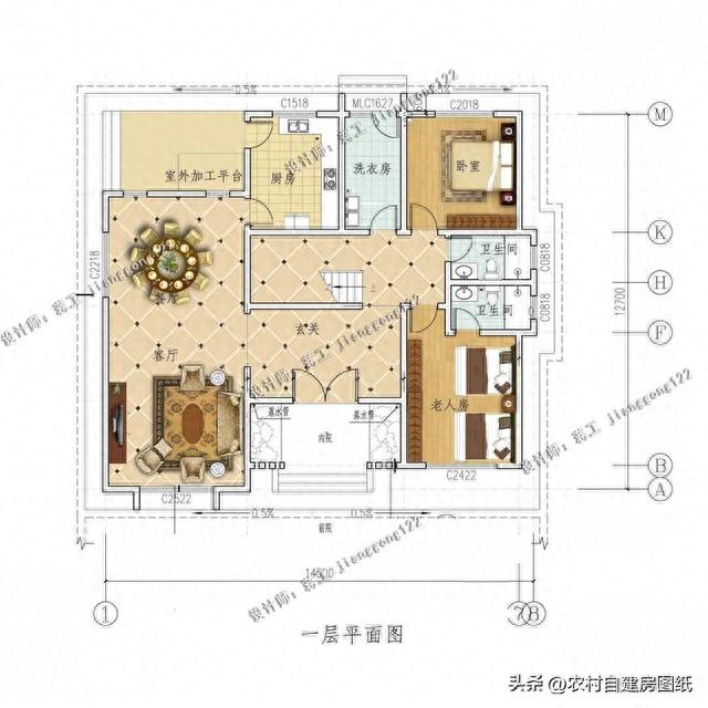 4款二层农村别墅，中式三合院设计，40万就够建一栋