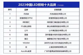 “2023中国LED照明十大品牌” 榜单发布图片
