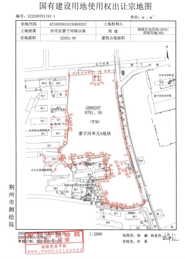 总成交6.364亿 荆州中心片区廖子河三地块拍出！