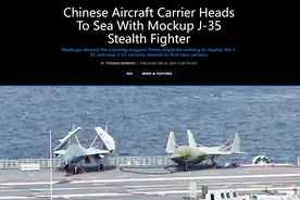 歼35尺寸超乎想象？和歼15同台并不逊色，我国舰载机全是重型机图片