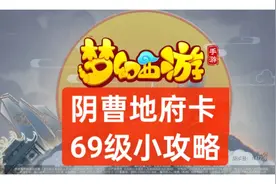 梦幻西游手游阴曹地府玩家卡 69 级小攻略图片