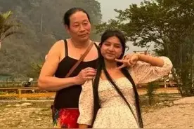 50岁河南大叔，二婚娶小17岁尼泊尔媳妇，继女15岁，也热情接纳他图片