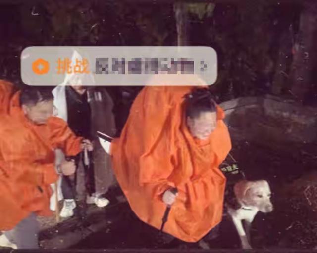 带导盲犬爬泰山的夫妻被网友批评，导盲犬芬迪看着非常累