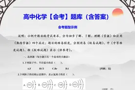 高中会考必看题！高中化学【会考】题库（含答案）图片