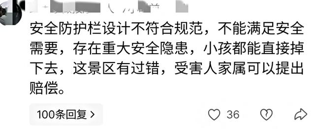 要美照不要命，51岁游客冒险坐栏杆坠崖，网友吵翻天:谁的责任？